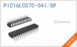 PIC16LC57C-04I/SP