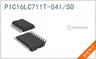 PIC16LC711T-04I/SO